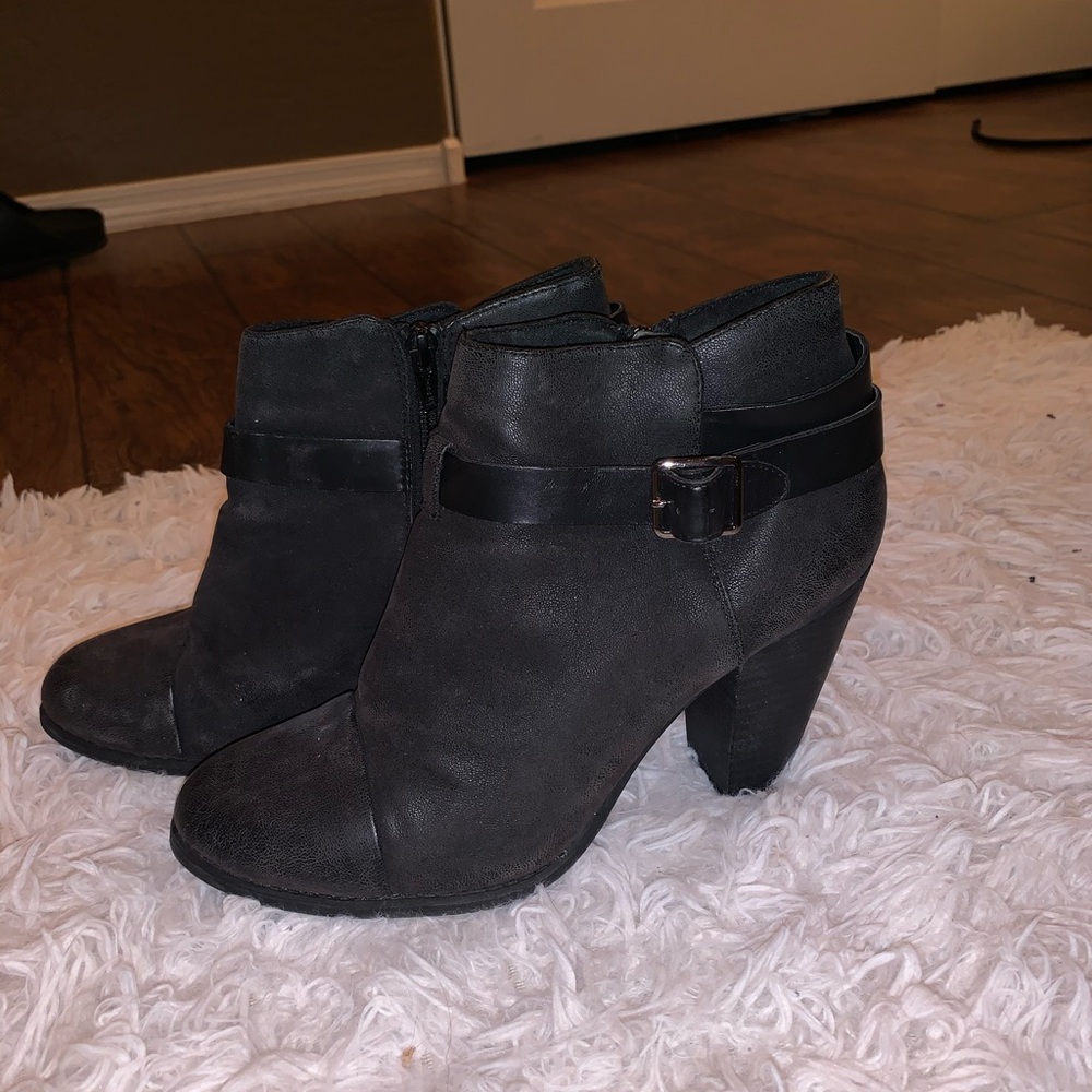 Black ankle boots